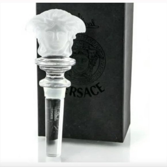 Rosenthal Versace Frosted Crystal Bottle Stopper